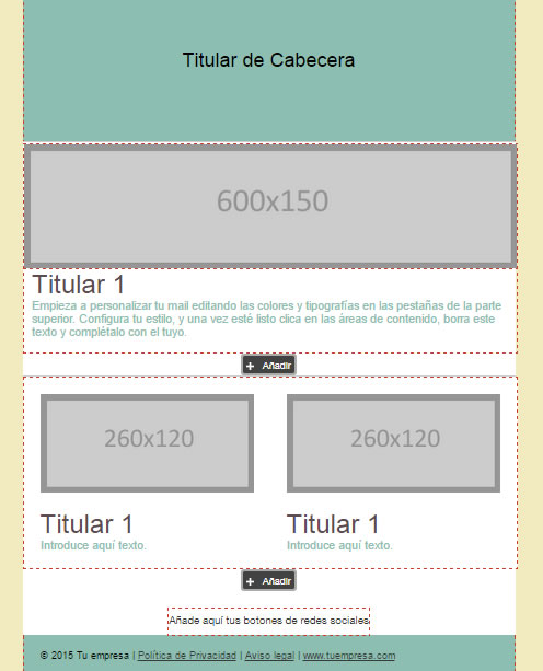 plantilla básica en MDirector