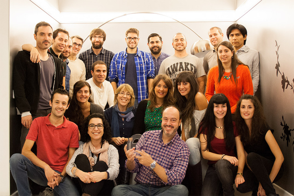 El equipo de MDirector en Madrid con nuestro galardón