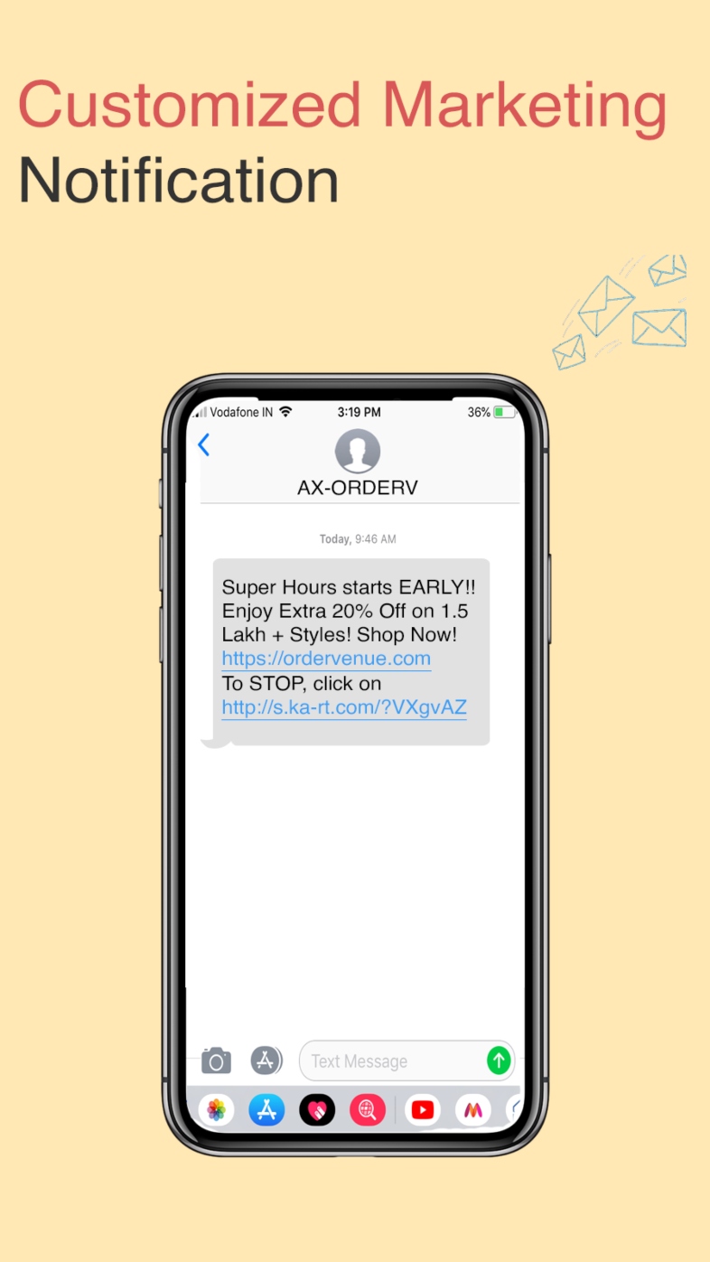 Mensajes de texto para dropshipping