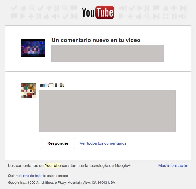 newsletters de redes sociales : YouTube