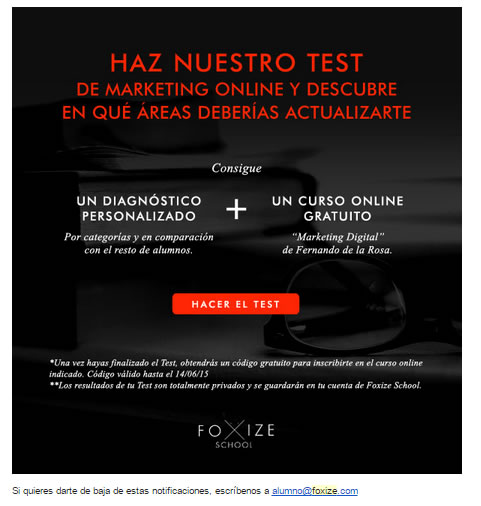 newsletters que convierten: Foxize