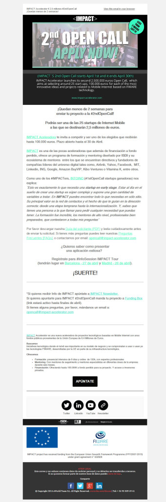 newsletters que convierten: Impact