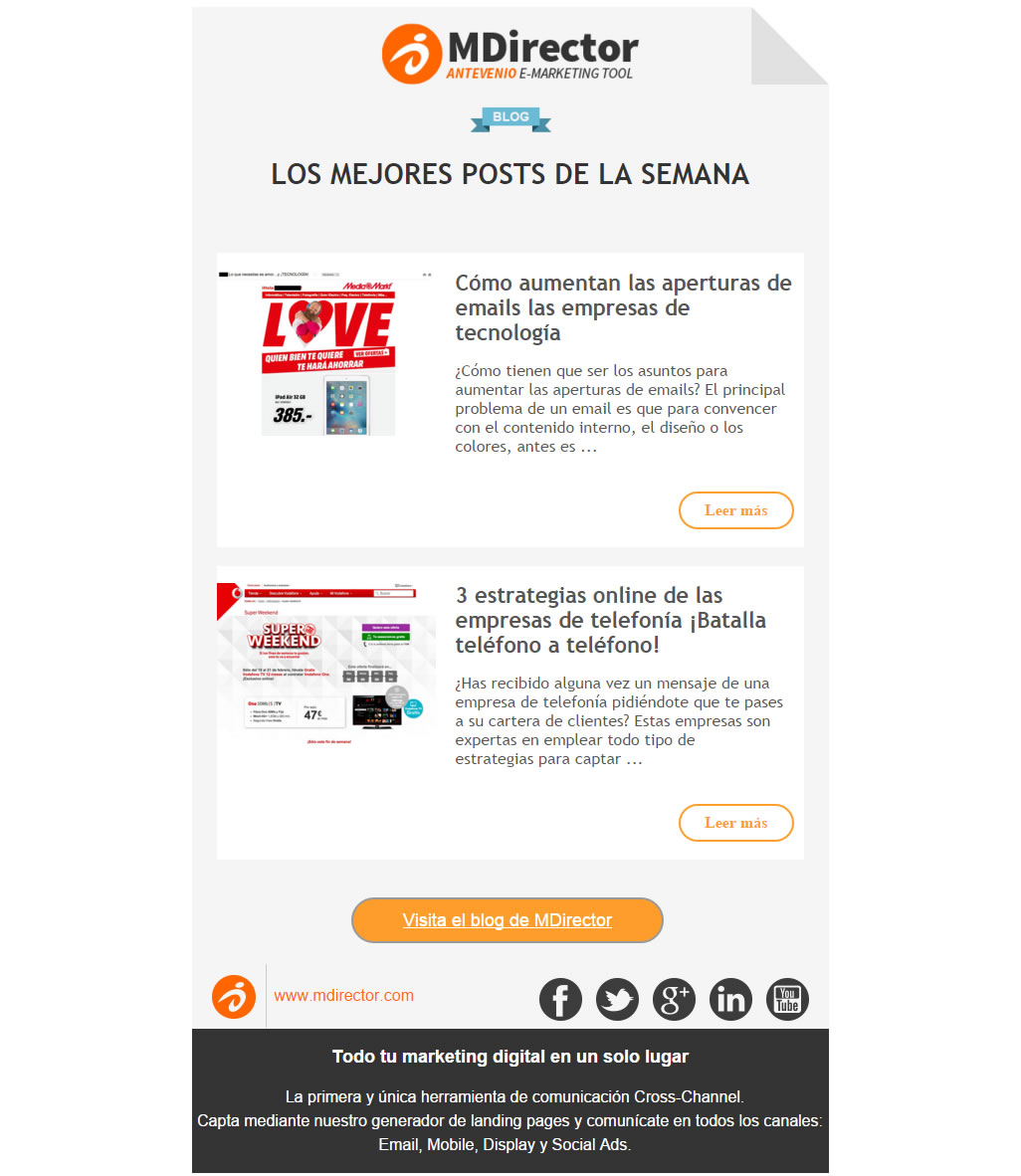 Email marketing e blogs aziendali