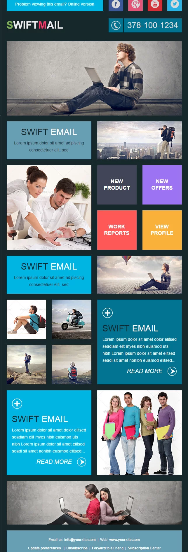 5 Responsive Newsletter Templates Mdirector