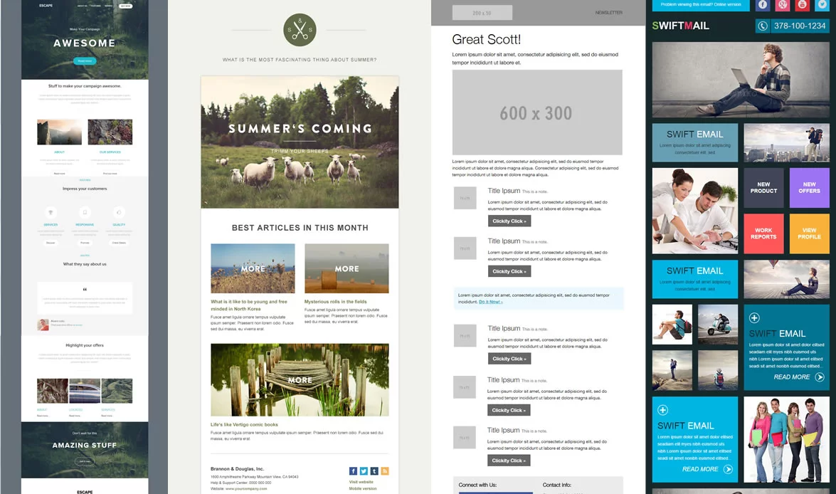 5 Responsive Newsletter Templates Mdirector