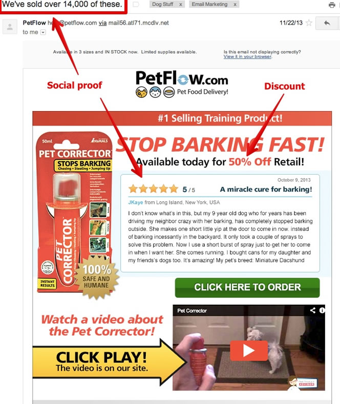email marketing casos de éxito: Petflow