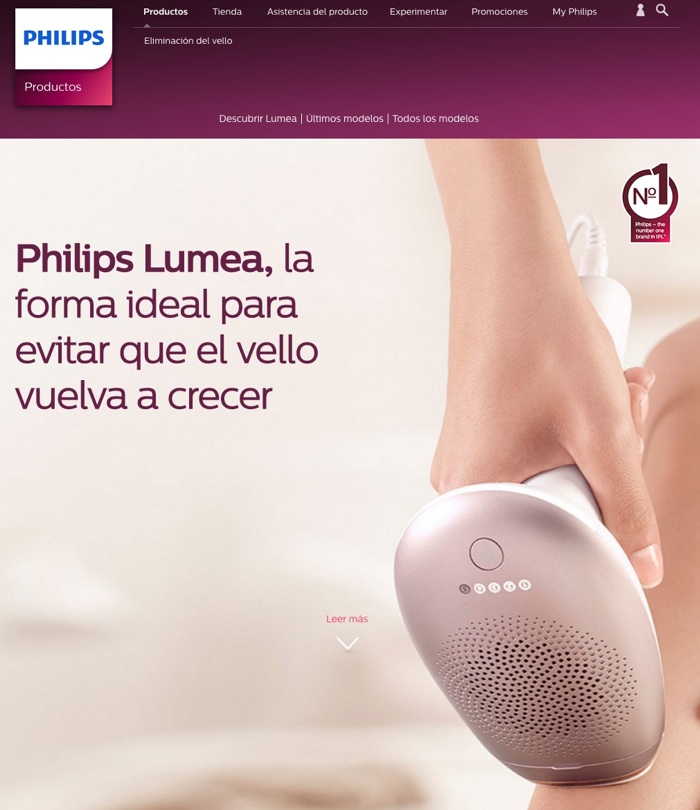 landing pages para Google Adwords: Philips