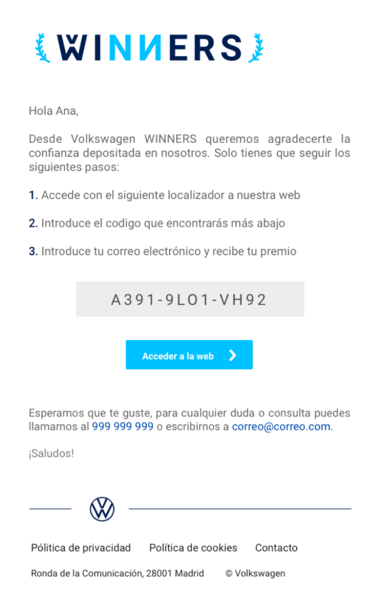 Volkswagen email