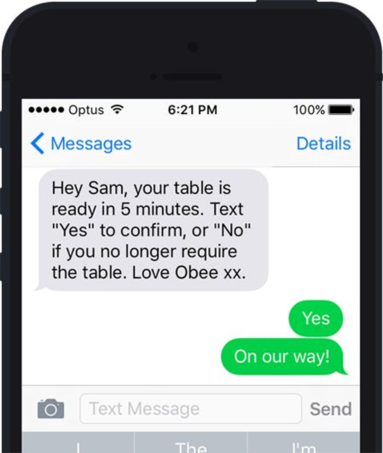Plantillas de sms marketing para confirmar pedidos