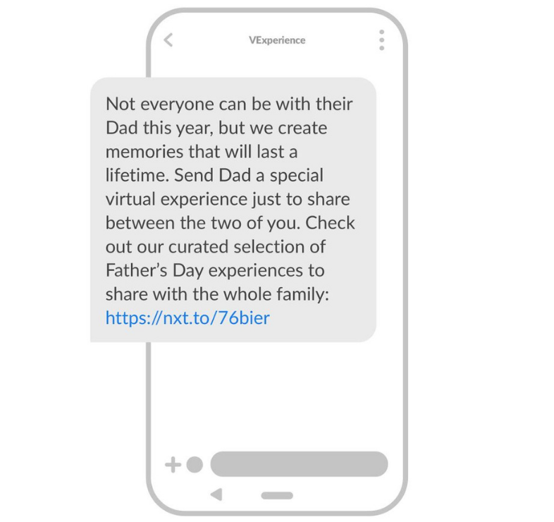 SMS Marketing para el Día del Padre: Brinda opciones de productos digitales