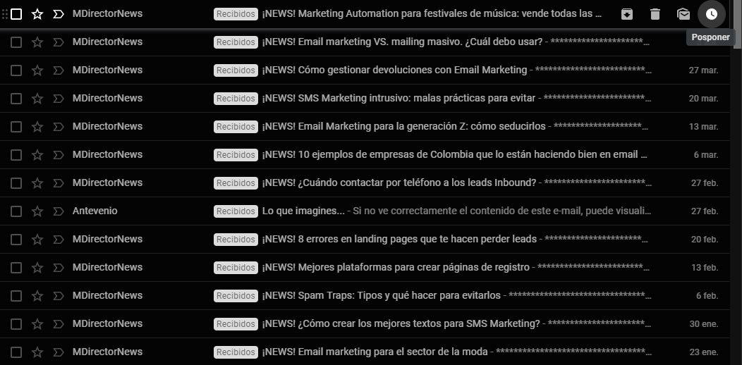 Qué es el preheader