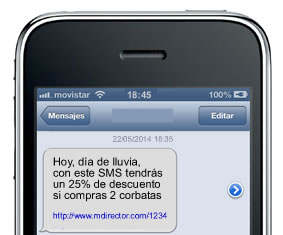 rich sms efectivos: mensajes personales 