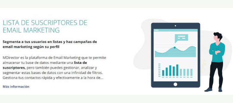 Segmentación de la lista de contactos email marketing