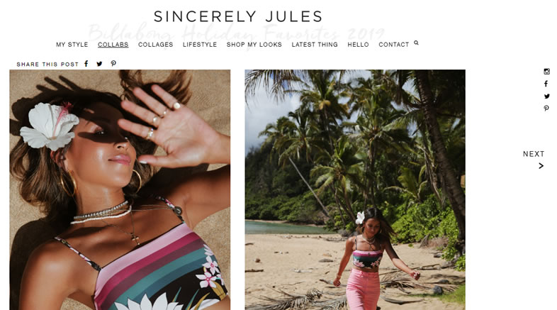 email marketing para impulsar contenidos del blog: Sincerely Jules