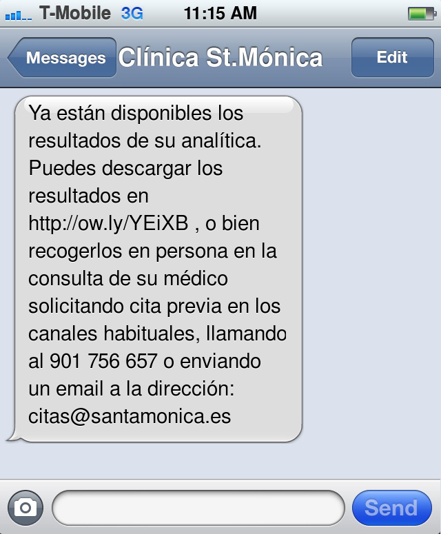 sms marketing para clínicas : resultados