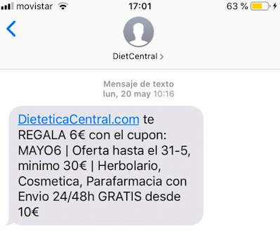 mensajes de ofertas