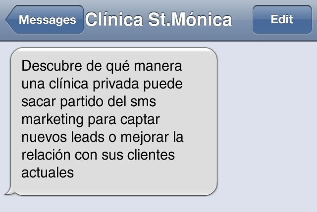 sms marketing para clínicas