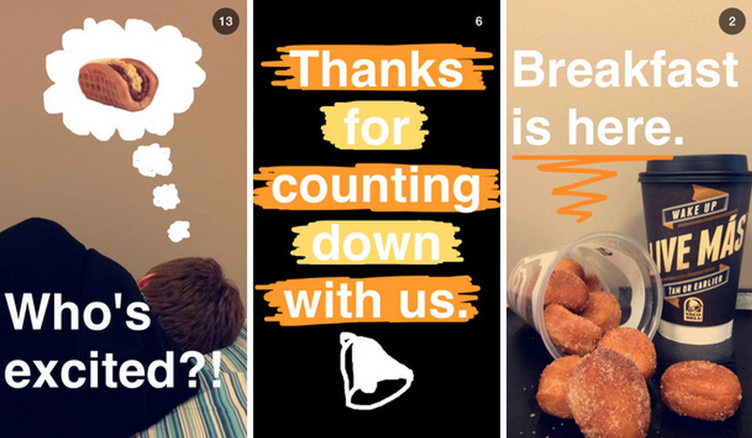 Digital Marketing trends for 2017: Snapchat Taco Bell