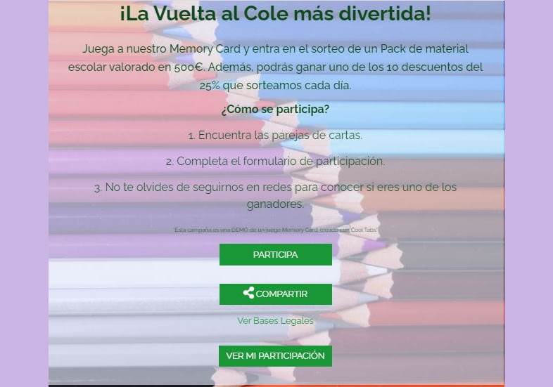 Sorteos de material escolar