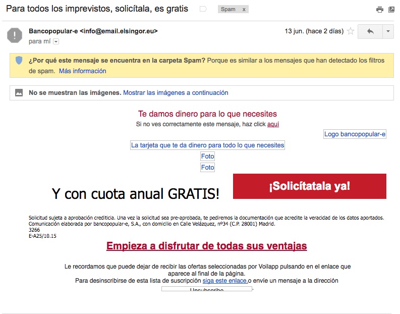 Errores del email marketing: caer en spam