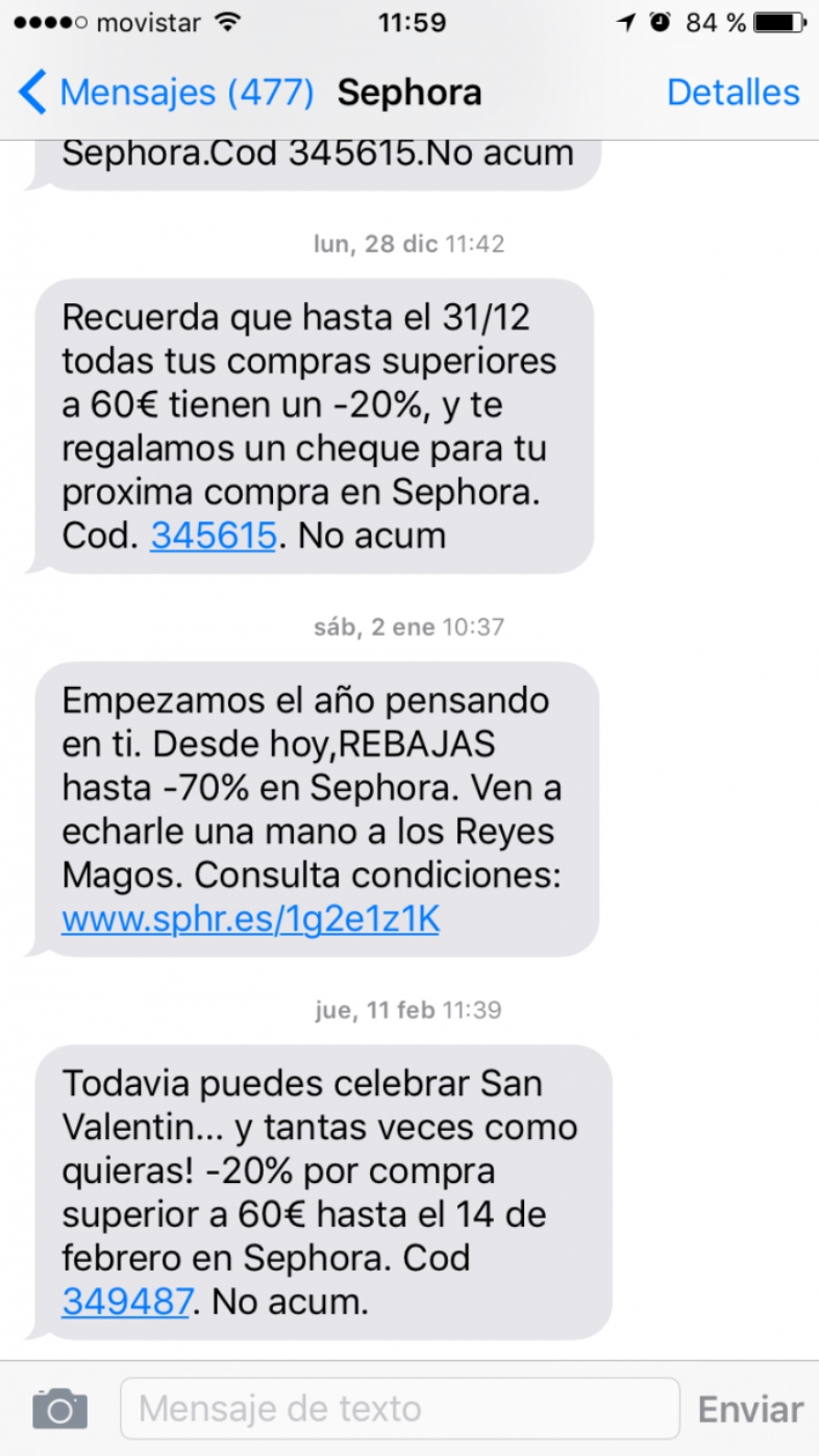 Tendencias de 2022 de SMS Marketing: SMS con el nombre del destinatario