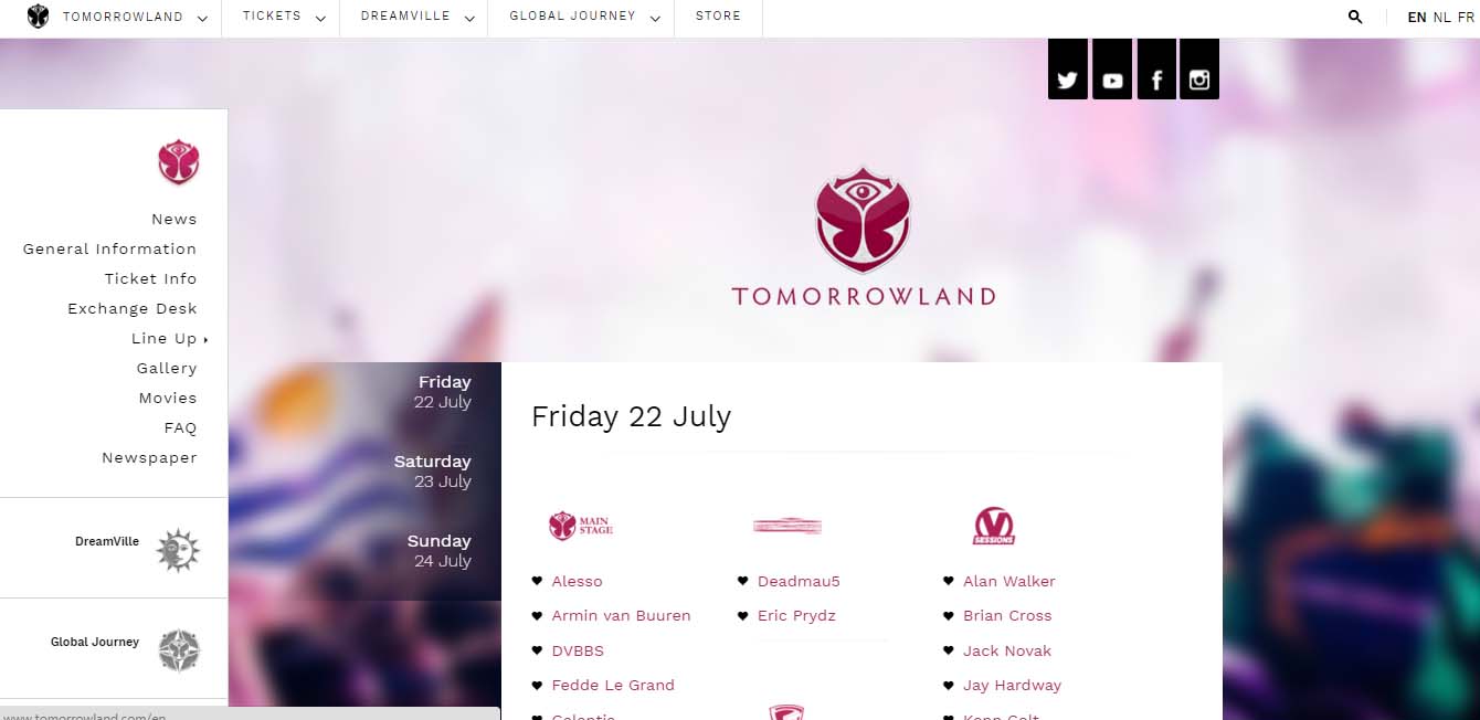 técnicas de marketing digital de festivales: tomorrowland