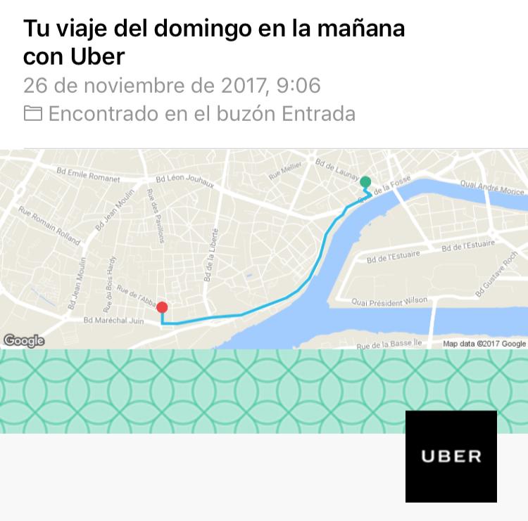 Geolocalización y email marketing: Uber