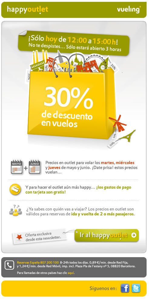 Come vendere viaggi con l’Email Marketing: Vueling