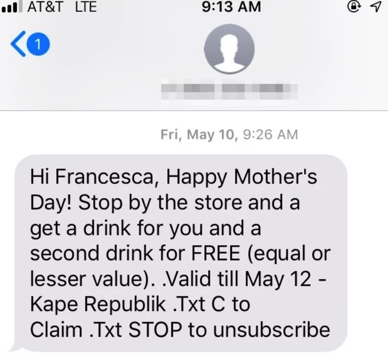 SMS Marketing en el mes de la Madre