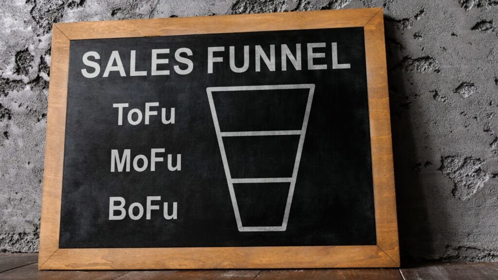 el contenido en el funnel de ventas