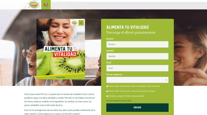 Formulario landing page