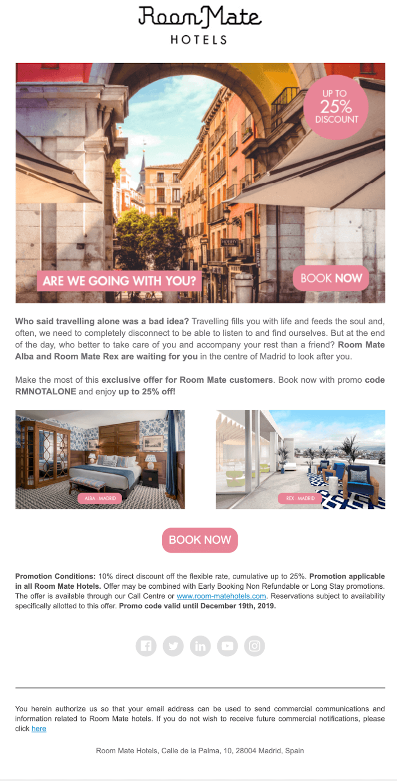 contenido email marketing hoteles