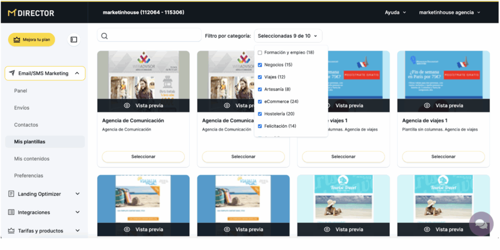 header y footer email marketing