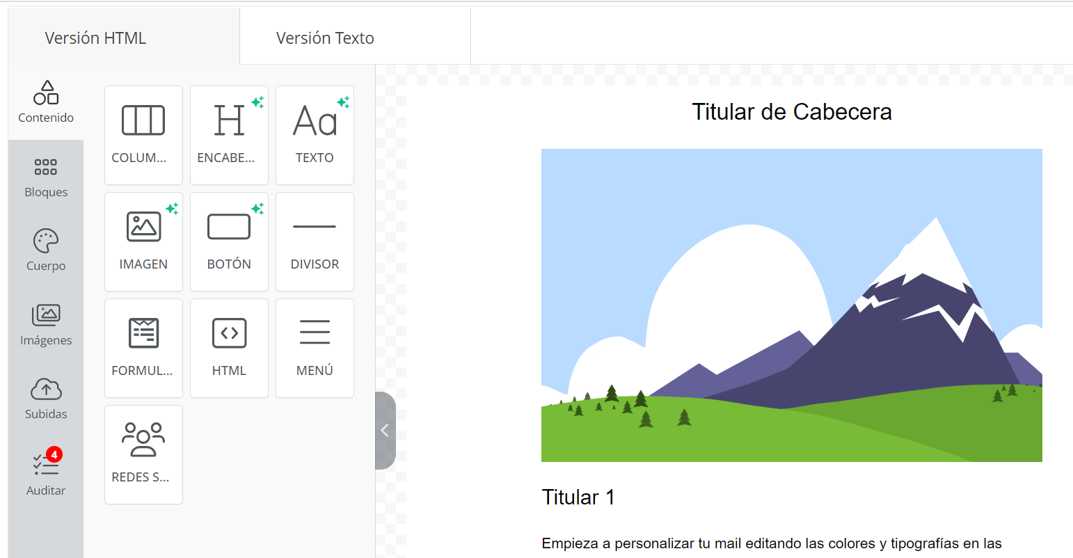 Crear contenido en MDirector con IA