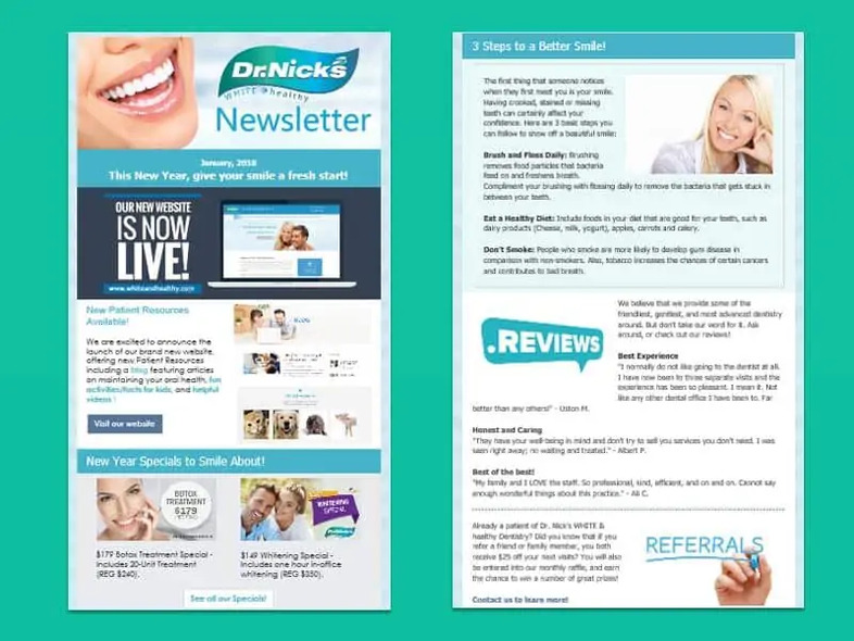 Herramienta de email marketing para dentistas