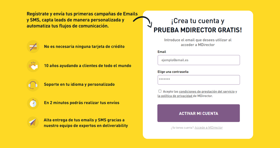 Integración formularios de suscripción efectivos en la web