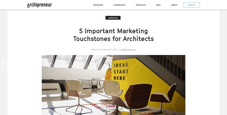 Contenido educativo email marketing arquitectos