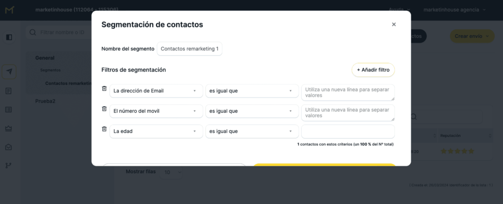 segmentar a tu audiencia en gmail