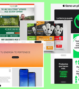 7 ejemplos de landing pages para empresas ecológicas