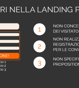 3 errori nella creazione di una Landing Page