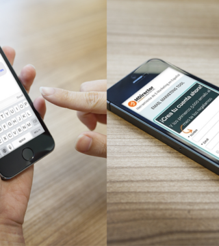 6 ejemplos de SMS landing pages