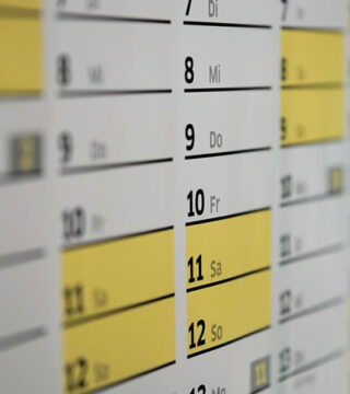 Calendario de Test A/B para landing pages