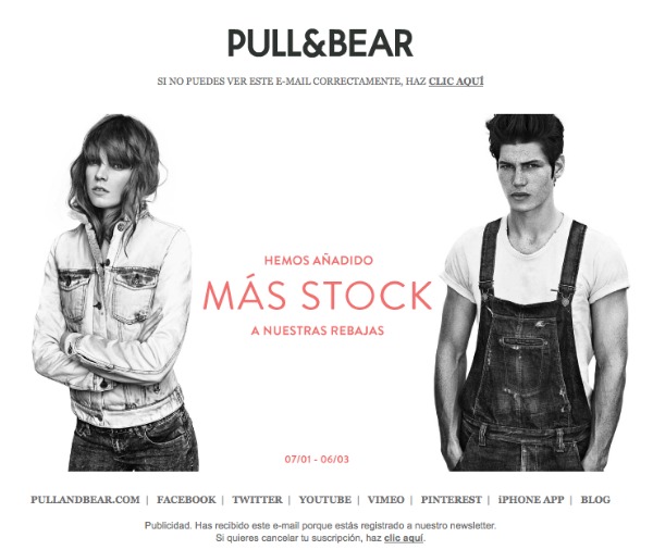 pullandbear email marketing